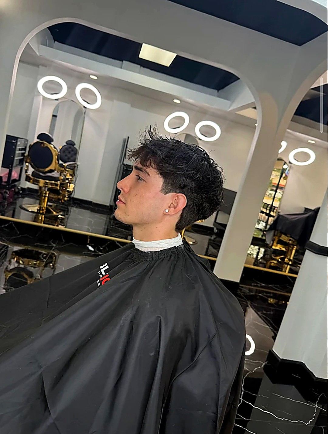 Modern haircut at Top Barber Tomball